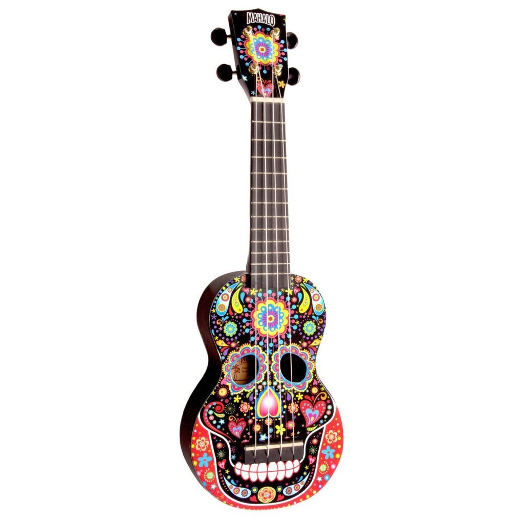 Sopraano ukulele Mahalo Art MA1-SKBK Skull hinta ja tiedot | Kitarat | hobbyhall.fi