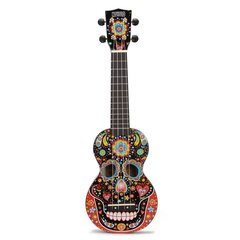 Sopraano ukulele Mahalo Art MA1-SKBK Skull hinta ja tiedot | Kitarat | hobbyhall.fi