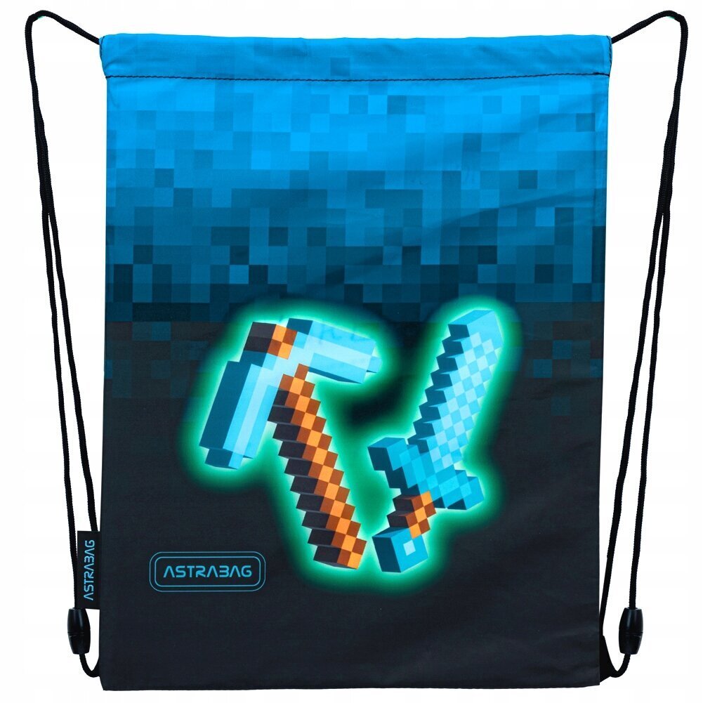 Koulureppusetti Astrabag Blue Pixel 3in1 hinta ja tiedot | Koulureput ja -laukut | hobbyhall.fi