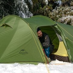 Naturehike Opalus tunneliteltta 3 hengelle 2,98 kg vihreä väri + matot hinta ja tiedot | Teltat | hobbyhall.fi