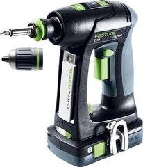 Festool Akkuruuvinväännin C 18 HPC 4,0 I-Plus 576435 hinta ja tiedot | Akkuporakoneet ja ruuvinvääntimet | hobbyhall.fi