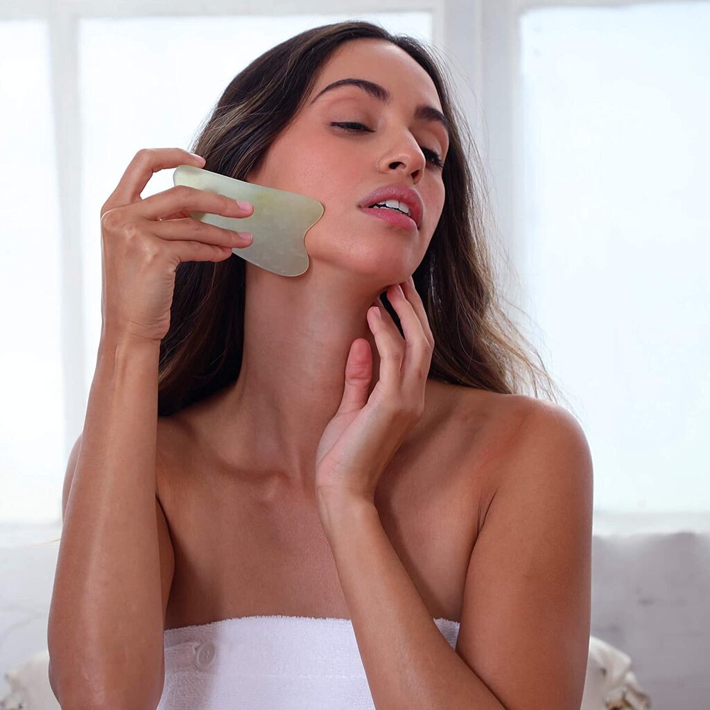 Facial Massager Daily Jade Gua Sha kasvohierontalaite, 1 kpl hinta ja tiedot | Kasvojen puhdistus- ja hierontalaitteet | hobbyhall.fi