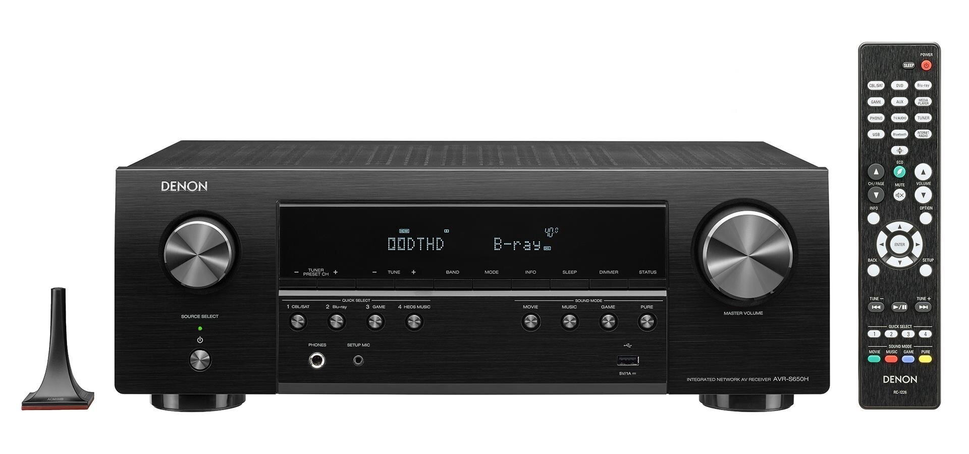 5.2 AV viritinvahvistin Denon, Heos AVR-S650H hinta ja tiedot | Kaiuttimet ja soundbarit | hobbyhall.fi