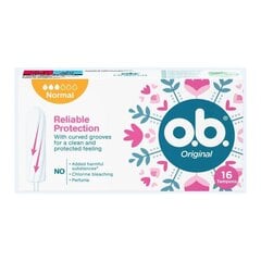 Tamponit O.B. Original Normal, 16 tk hinta ja tiedot | Tamponit ja terveyssiteet | hobbyhall.fi