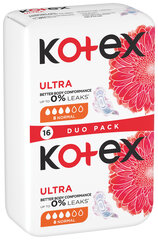 KOTEX Ultra -terveyssiteet Normal, 16 kpl hinta ja tiedot | Kotex Hajuvedet ja kosmetiikka | hobbyhall.fi