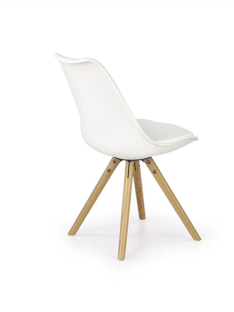 Tuolisarja K201, 4 tuolia, valkoinen hinta ja tiedot | Ruokapöydän tuolit | hobbyhall.fi