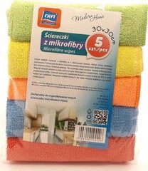 Mikrokuituiset keittiöliinat 5 kpl 30x30 cm hinta ja tiedot | Siivoustarvikkeet | hobbyhall.fi