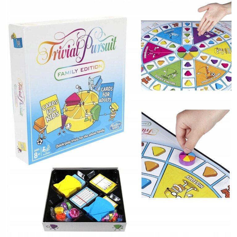 Lautapeli Trivial Pursuit Hasbro (puolankielinen) hinta ja tiedot | Lautapelit ja älypelit | hobbyhall.fi