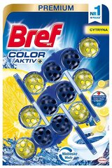 Bref Color Aktiv+ sitruuna WC-astia 3x50g hinta ja tiedot | Puhdistusaineet | hobbyhall.fi