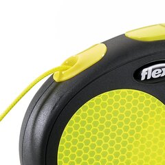 Kävelyhihna Flexi Neon New Classic M, 5 m, keltainen hinta ja tiedot | Koiran talutushihnat | hobbyhall.fi