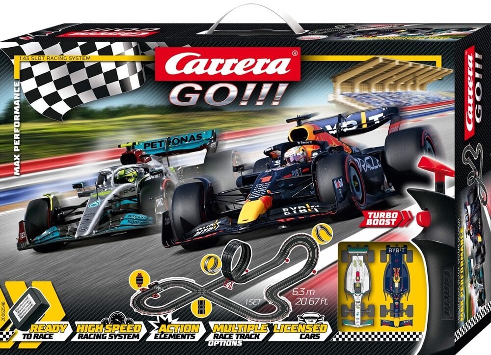 Carrera Go Tor Max Performance 6.3M 20062548 hinta ja tiedot | Poikien lelut | hobbyhall.fi