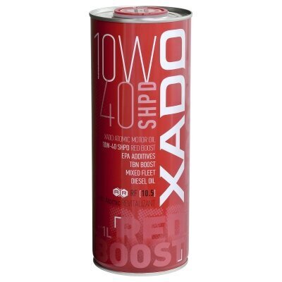 Xado Atomic Oil 10W-40 SHPD Red Boost moottoriöljy, 1L hinta ja tiedot | Moottoriöljyt | hobbyhall.fi