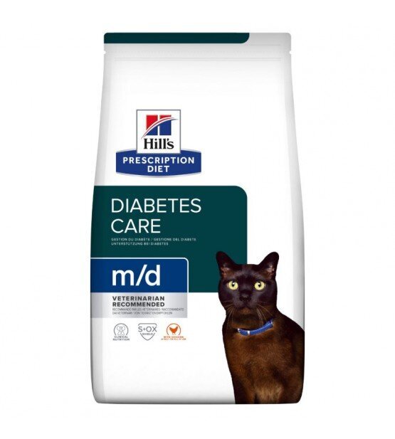 Hill's Prescription Diet Feline m/d kissan kuivaruoka, 3 kg hinta ja tiedot | Kissan kuivaruoka | hobbyhall.fi