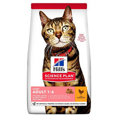 Hill's SP Feline Adult Light kuivakissanruoka kanan kanssa, 3 kg hinta ja tiedot | Kissan kuivaruoka | hobbyhall.fi