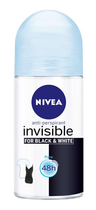 Deodorantti naisille Nivea B&W Pure, 6 x 50 ml hinta ja tiedot | Deodorantit | hobbyhall.fi