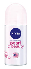 Deodorantti naisille Nivea Pearl&Beauty, 6 x 50 ml hinta ja tiedot | Deodorantit | hobbyhall.fi