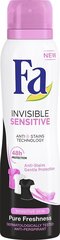 Suihkedeodorantti Fa Invisible Sensitive, 6 x 150 ml hinta ja tiedot | Deodorantit | hobbyhall.fi