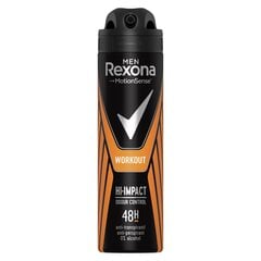 Suihkedeodorantti miehille Rexona Workout, 6 x 150 ml hinta ja tiedot | Deodorantit | hobbyhall.fi