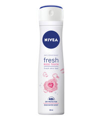 Spray antiperspirantti naisille Nivea Fresh Rose Touch, 6 x 150 ml hinta ja tiedot | Deodorantit | hobbyhall.fi