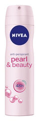 Suihkedeodorantti naisille Nivea Pearl&Beauty, 6 x 150 ml hinta ja tiedot | Deodorantit | hobbyhall.fi