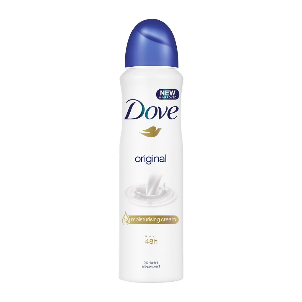 Suihkedeodorantti Dove Original, 6 x 150 ml hinta ja tiedot | Deodorantit | hobbyhall.fi