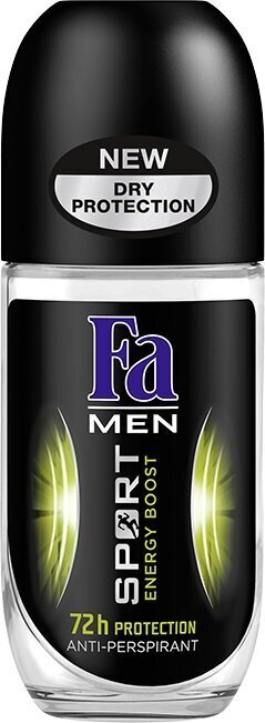 Deodorantti Fa Men Double Power Power Boost ST, 6 x 50 ml hinta ja tiedot | Deodorantit | hobbyhall.fi