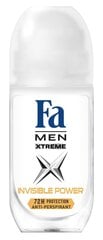 Deodorantti Fa Men Xtreme Invisible, 6 x 50 ml hinta ja tiedot | Deodorantit | hobbyhall.fi