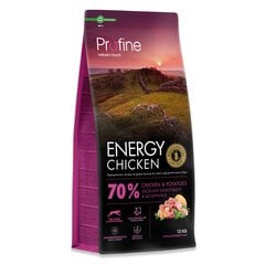 Profine Dog Energy Chicken & Potatoes kuivaruoka koirille, 12 kg hinta ja tiedot | Koiran kuivaruoka | hobbyhall.fi