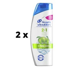 Shampoo Head & Shoulders Apple 2in1, 360 ml x 2 kpl. hinta ja tiedot | Shampoot | hobbyhall.fi