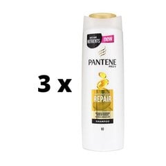 Shampoo Pantene Repair & Protect, 400 ml x 3 kpl. hinta ja tiedot | Shampoot | hobbyhall.fi