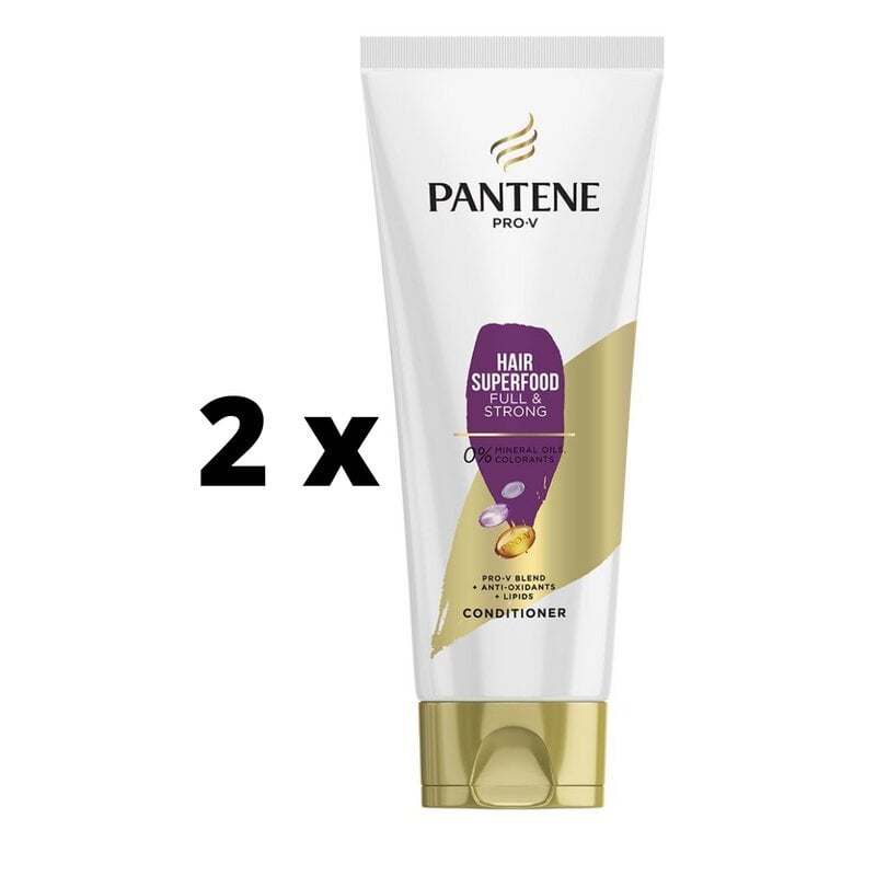 Balsam Pantene 3MM Superfood, 200 ml x 2 kpl hinta ja tiedot | Hoitoaineet | hobbyhall.fi