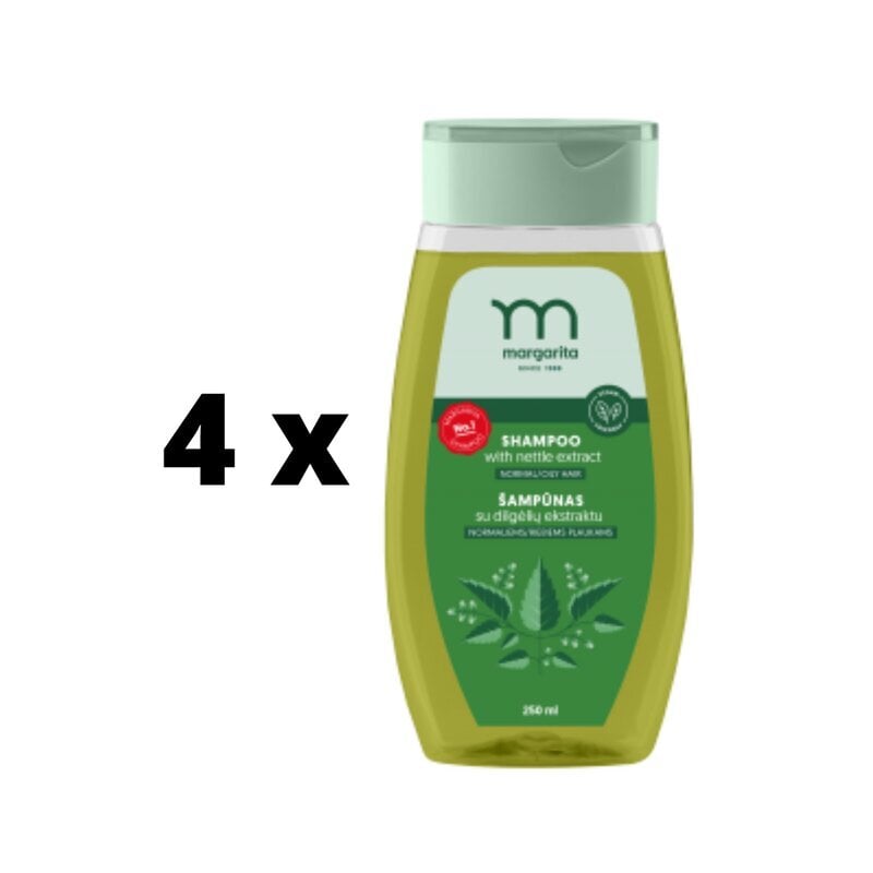 Shampoo Margarita, nokkosuutteella, 250 ml x 4 kpl hinta ja tiedot | Shampoot | hobbyhall.fi