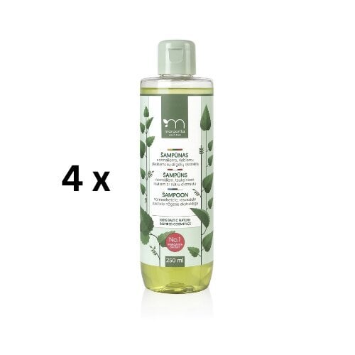 Shampoo Margarita, nokkosuutteella, 250 ml, pakkaus 4 kpl. hinta ja tiedot | Shampoot | hobbyhall.fi