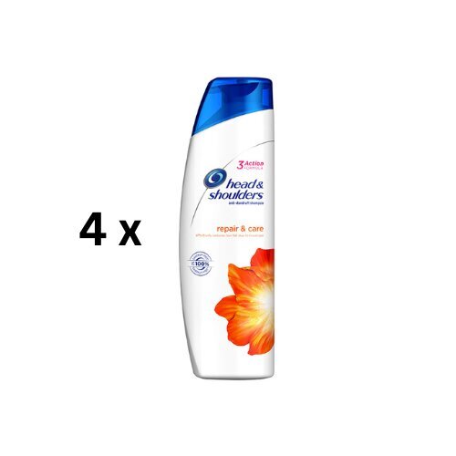 Head & Shoulders korjaava shampoo naisille 250 ml, pakkaus 4 kpl. hinta ja tiedot | Shampoot | hobbyhall.fi