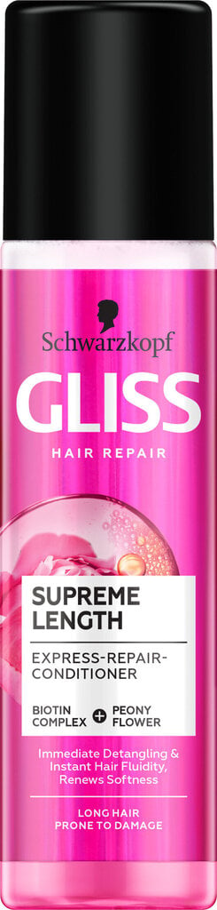 Gliss Where Highest Length Express Repair Spray hoitoaine 200 ml 6 pakkaus hinta ja tiedot | Hoitoaineet | hobbyhall.fi