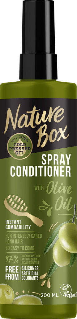 Suihkehoitoaine Nature Box OLive, 3 x 200 ml hinta ja tiedot | Hoitoaineet | hobbyhall.fi