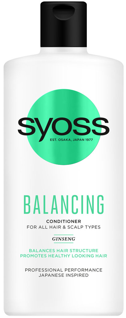 Syoss Balancig hoitoaine 440ml, 6 kpl settiä hinta ja tiedot | Hoitoaineet | hobbyhall.fi