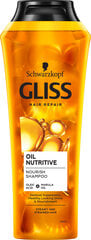 Shampoo Gliss Oil Nutrive, 6 x 250 ml hinta ja tiedot | Shampoot | hobbyhall.fi