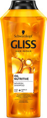 Shampoo Gliss Kur Oil Nutrive, 6 x 400 ml hinta ja tiedot | Shampoot | hobbyhall.fi