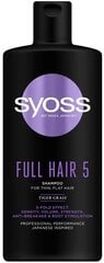 Syoss Full Hai 5D shampoo 440ml, 6 kpl hinta ja tiedot | Shampoot | hobbyhall.fi