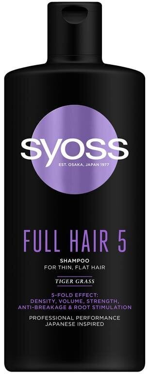 Syoss Full Hai 5D shampoo 440ml, 6 kpl hinta ja tiedot | Shampoot | hobbyhall.fi