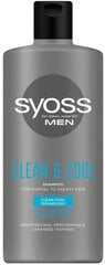 Shampoo Syoss Men Clean & Cool, 6 x 440 ml hinta ja tiedot | Shampoot | hobbyhall.fi