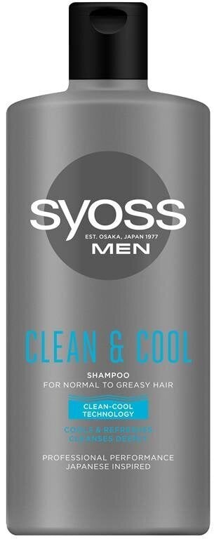 Shampoo Syoss Men Clean & Cool, 6 x 440 ml hinta ja tiedot | Shampoot | hobbyhall.fi