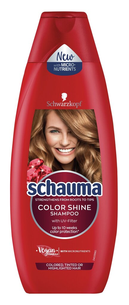 Shampoo värjätyille hiuksille Schauma Color Glanz, 5 x 400 ml hinta ja tiedot | Shampoot | hobbyhall.fi