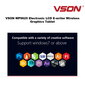 VSON LetSketch WP9625 Professional Wireless Graphic Tablet Bluetoothilla hinta ja tiedot | Piirustustaulut | hobbyhall.fi