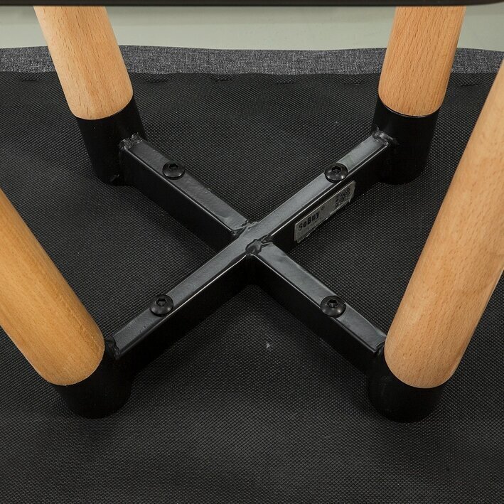 Kahden tuolin setti SoBuy FST50-DG, harmaa/ruskea hinta ja tiedot | Ruokapöydän tuolit | hobbyhall.fi