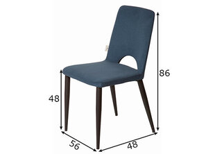 2 tuolin setti SIT Tom Tailor, sininen hinta ja tiedot | Ruokapöydän tuolit | hobbyhall.fi