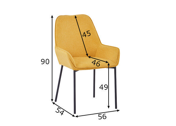 Ruokatuolit 2 kpl hinta ja tiedot | Ruokapöydän tuolit | hobbyhall.fi