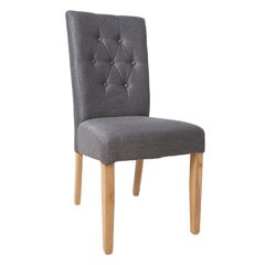 Tuoli QUEEN 64x46xH102cm, harmaa hinta ja tiedot | Ruokapöydän tuolit | hobbyhall.fi