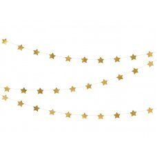 Garland Golden Stars 3,6 m hinta ja tiedot | Juhlakoristeet | hobbyhall.fi